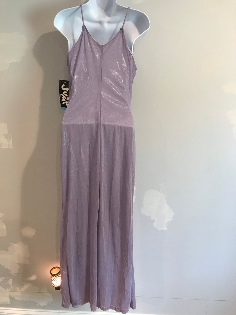 Vintage Lavender Beaded Maxi Dress 56