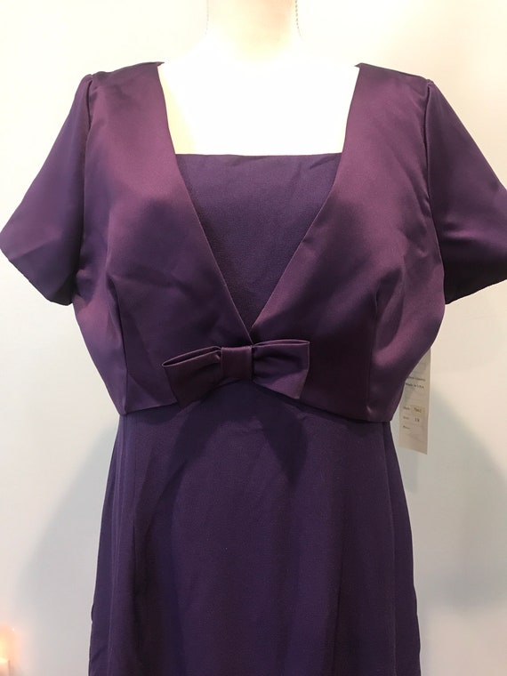 purple dress size 18