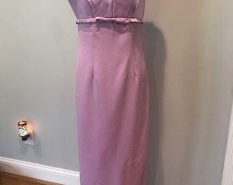 Vintage Prom Dress Lilac Purple Dress Size 9/10 Bridesmaid Mother of Bride Wedding