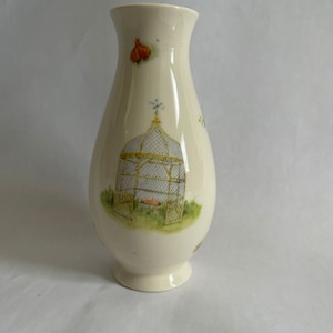 Aynsley Edwardian Kitchen Garden Bone China Baluster Vase