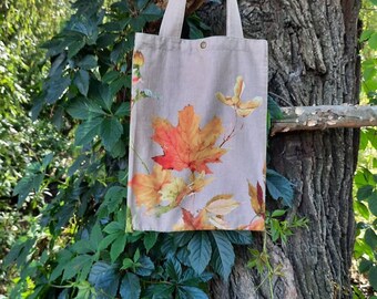 Bolsa de lona estética Serigrafía bolsa bolsa de flores Bolsa de todos los días Bolsa de hombro Bolsa reutilizable Bolsa de mano pequeña