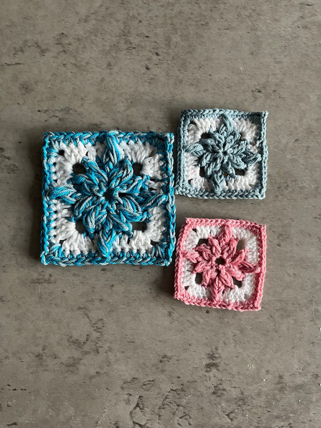 Granny Square Pattern Star Written Description With Photos and Video ...