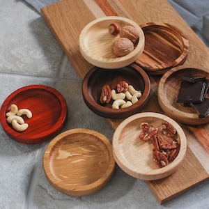 Multi-Purpose Wooden Mini Plates
