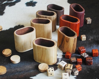 Backgammon Dice Cup // Dice Shaker // Dice Roller // Fait à la main