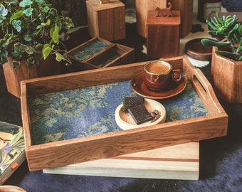 Wooden Serving Tray // Hand Crafted Wooden Tray // Ottoman Tray