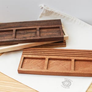 RPG Token & Card Organizer Tray – Handcrafted from Solid Wood