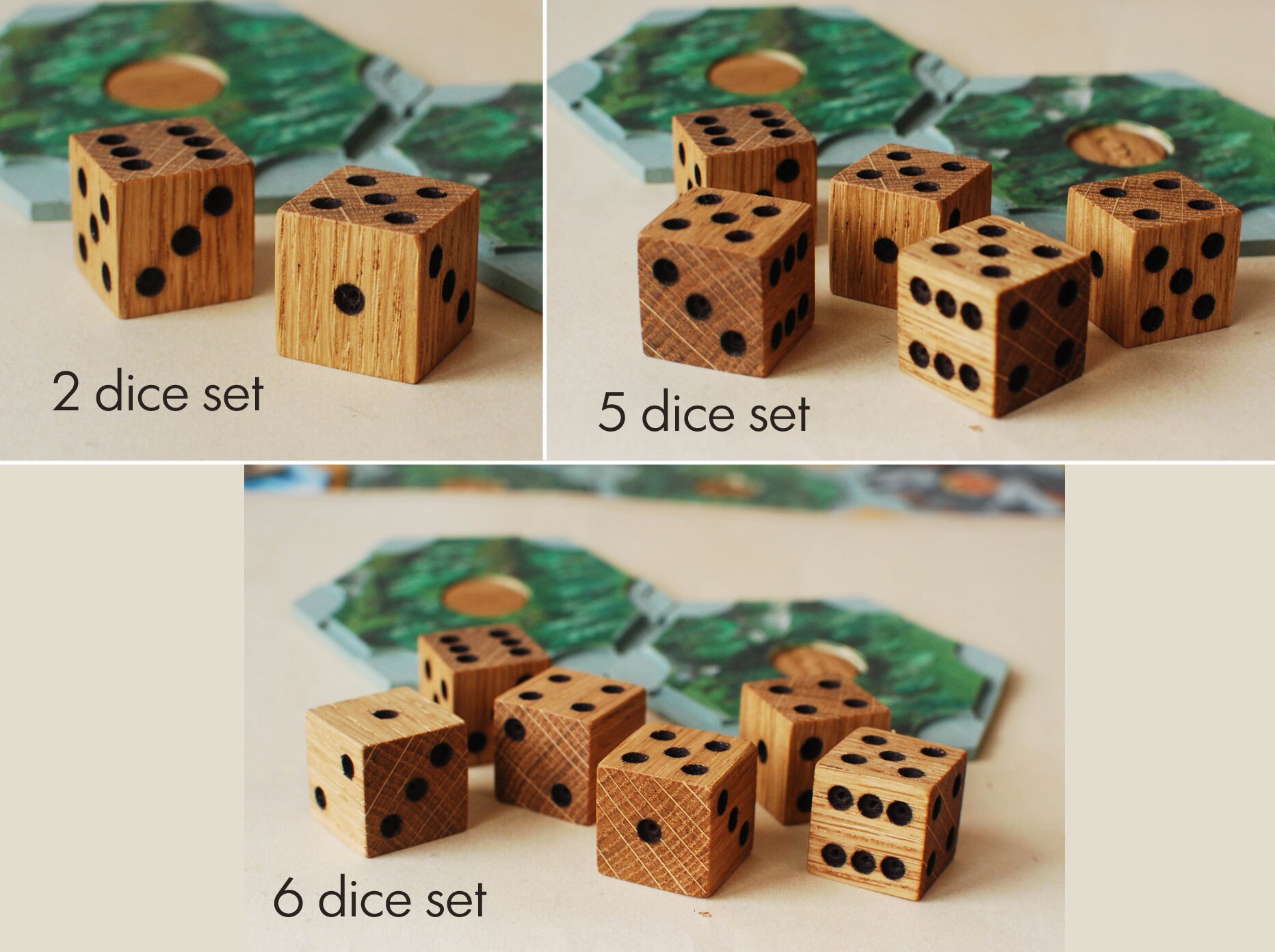 Wooden Blank Dice, 3/4”