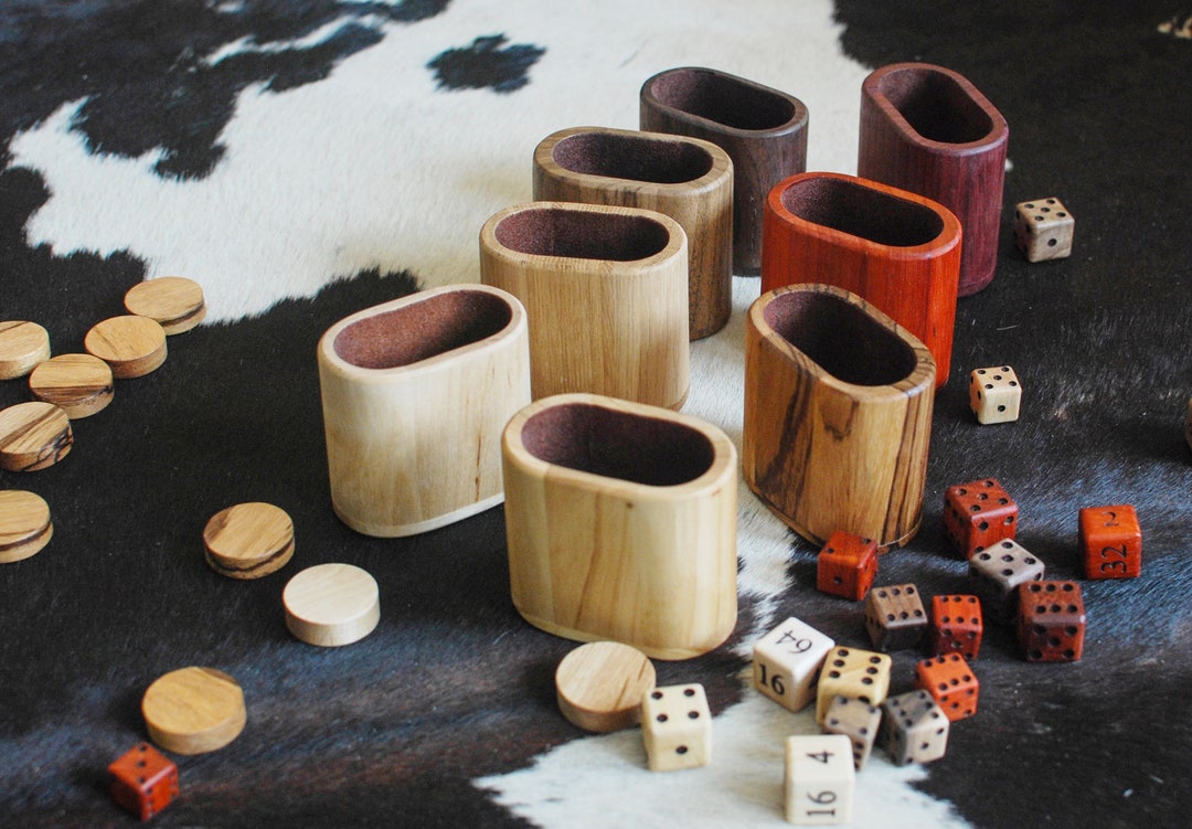 Backgammon Dice Cup // Dice Shaker // Dice Roller // Handmade Etsy