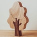 Set of Wooden Trees // Figures to Play // Natural Wood Toy // Forest ...