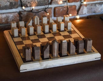 Wooden Modern Chess