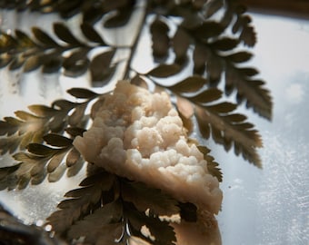 Raw Botryoidal Chalcedony Crystal Cluster: Light Purple Grape Agate Plate