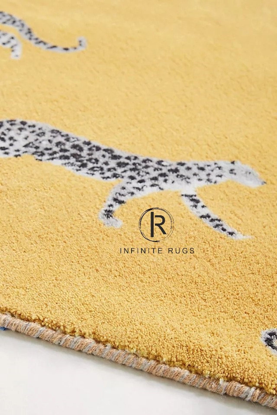 Printed Cheetah Rug 100 Woolen Area Rug For Hall Kitchen Etsy