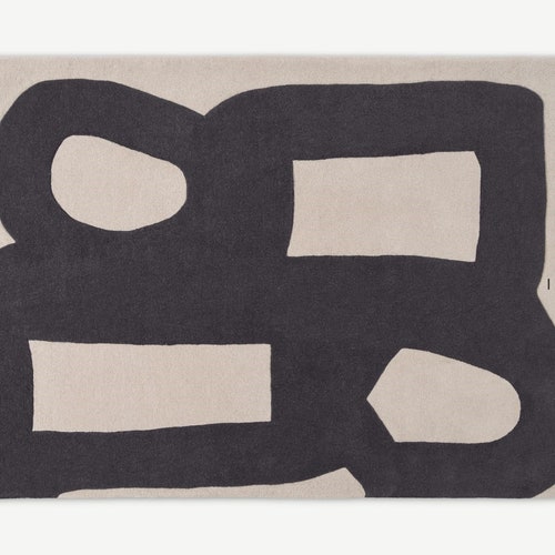 Designer Tufted Wool Rug Area Rug Modern Area Rug Handmade Etsy