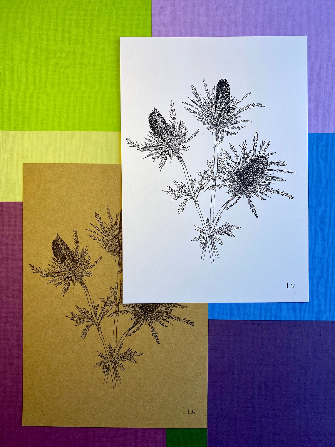 A6-Karte Druck von Hand gezeichnet Distel | Etsy A6-Karte Druck von Hand gezeichnet Distel | Etsy