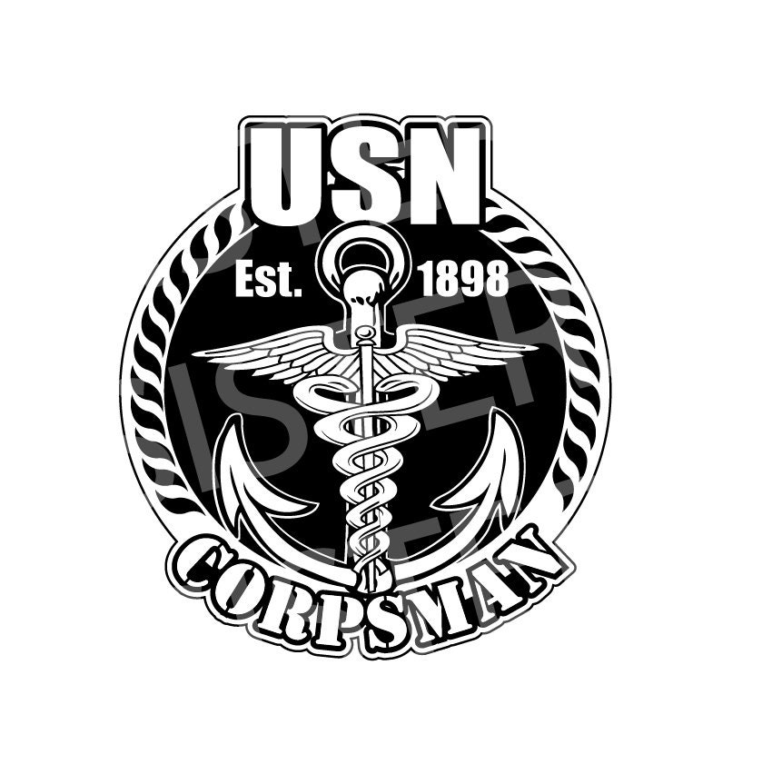USN Corpsman Digital File SVG PNG Cut File for Cricut Etsy Ireland