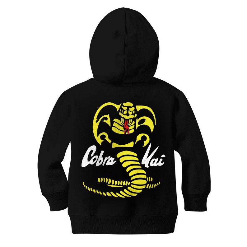 Cobra Kai Classic Kids Zip Hoodie Custom Order For Liliya Etsy