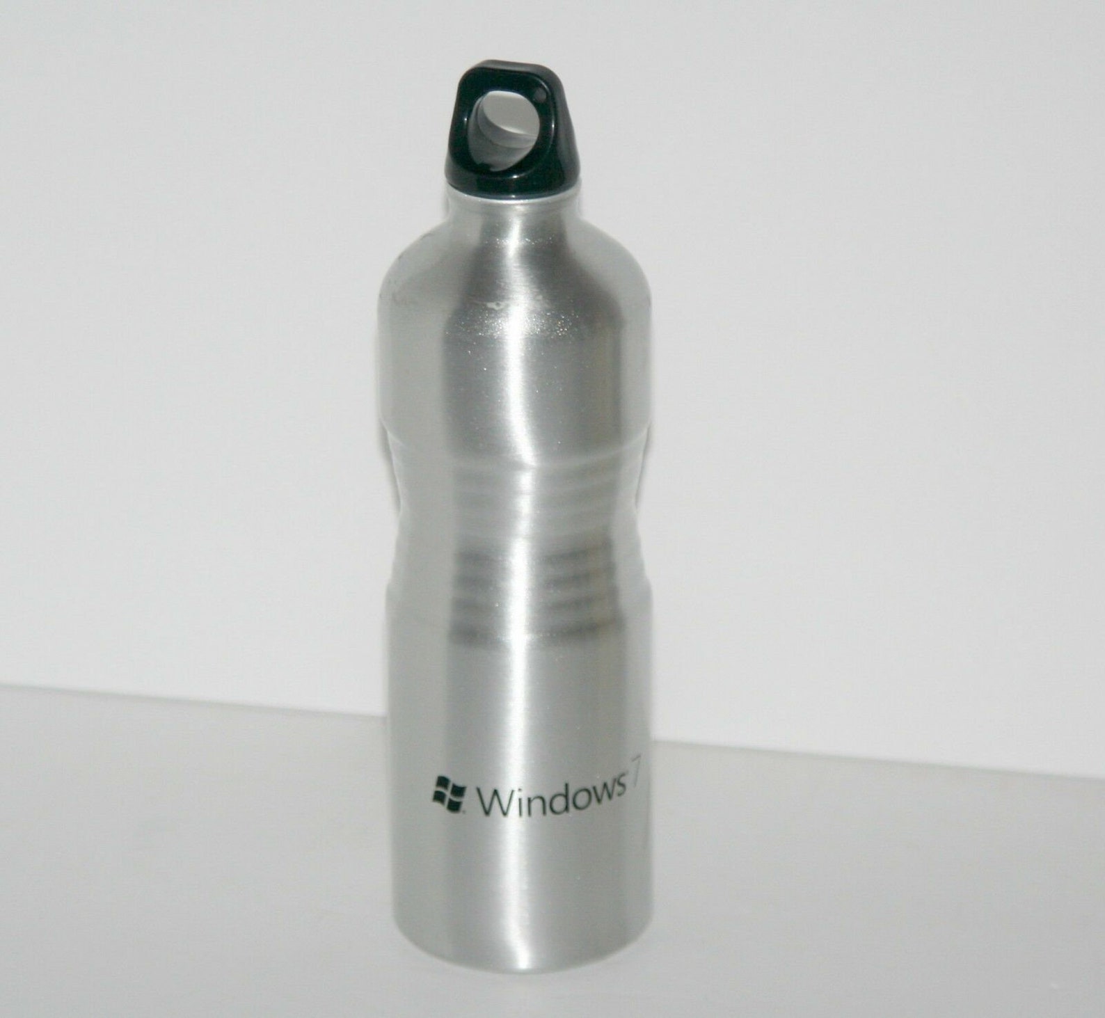 Microsoft Water Bottle Windows 7 Collectible Bottle Silver Etsy