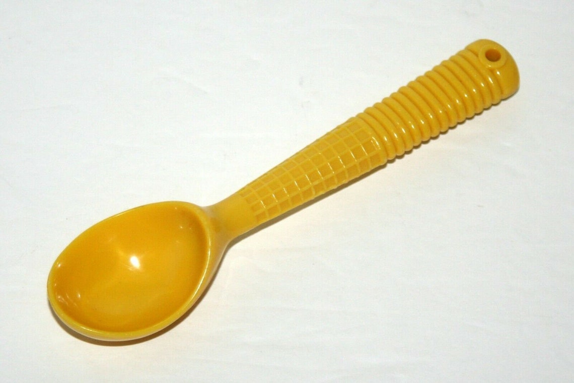 Vintage Yellow Plastic Ice Cream Scoop Pattern on Etsy