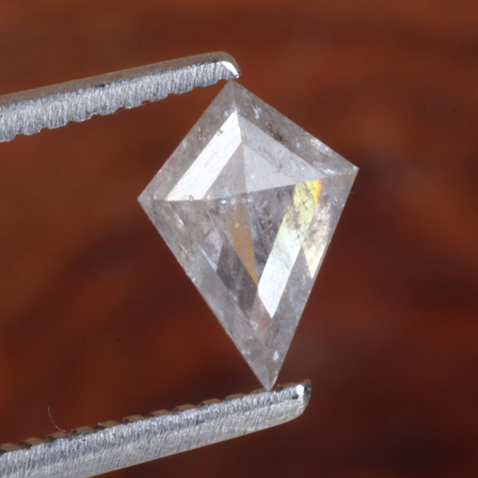 Salt and pepper diamond Unique kite shape diamond for ring Etsy