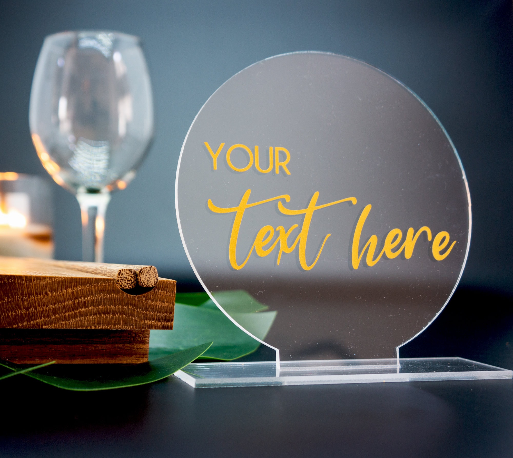 Acrylic Table Tag Set of 6 Table Tags Acrylic Table Name Etsy UK