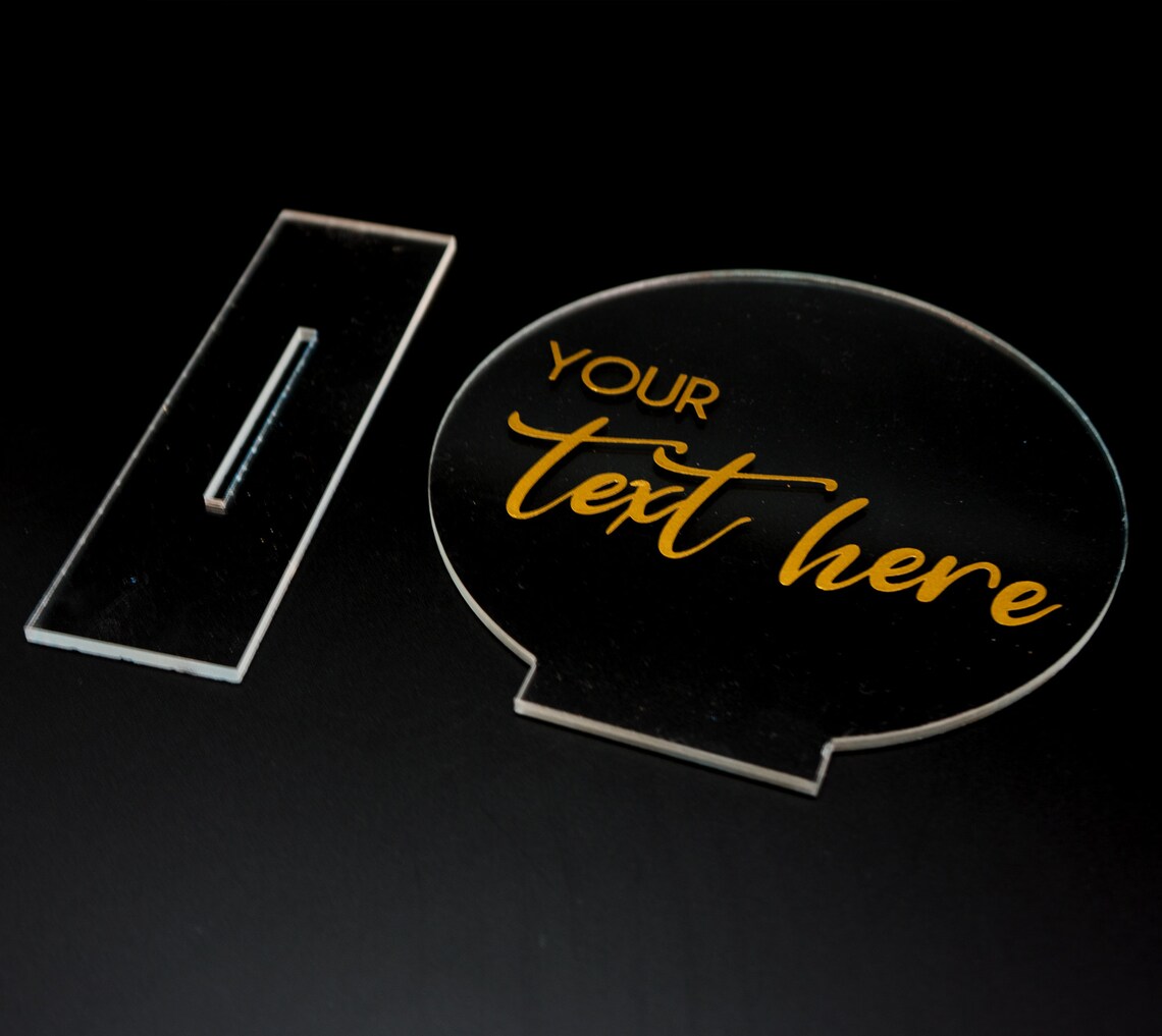 Acrylic Table Tag Set of 6 Table Tags Acrylic Table Name Etsy UK