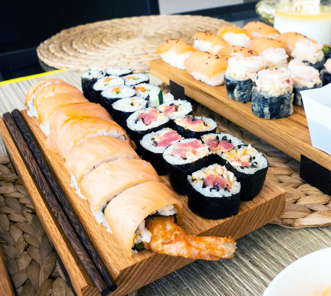Sushi Board Sushi Tray Sushi Serving Tray Sushi Serving - Etsy