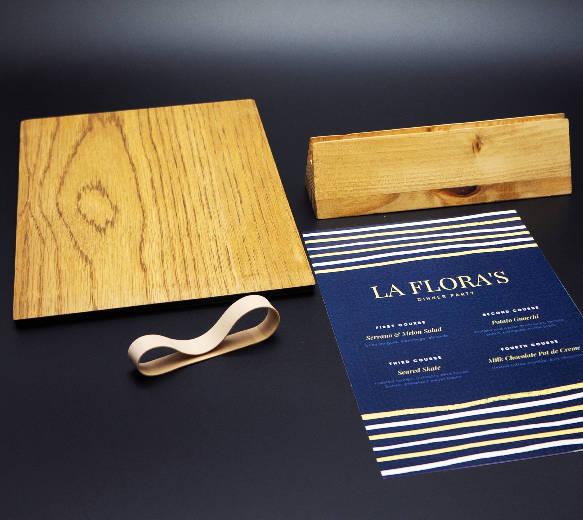 Wood Menu Stand Wooden Board Menu Table Stand Menu Sign Holder Menu