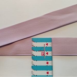 Wonderfully soft elastic band in 3 colors from HDS Modestoffe, 40 mm wide 100 cm long for skirts, trousers, underwear, etc Pink