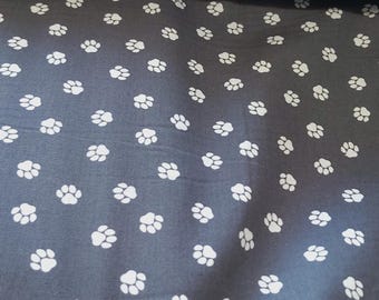 Baumwollstoff, Pfoten, Tatzen, Tierpfoten, Hundepfoten, Designs