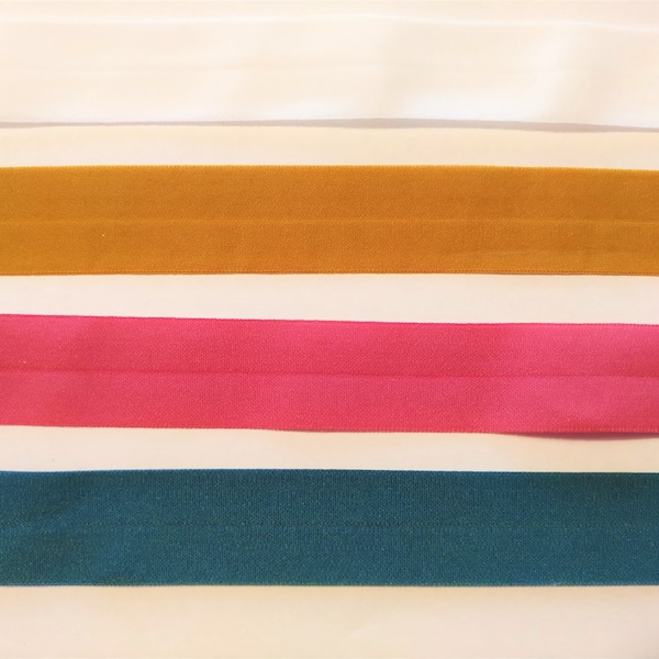 super elastisches Einfassband von Union Knopf, in 4 Farben, 20mm breit, 100 cm lang