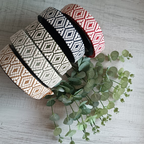 Gurtband, 38mm breit, 5 Farben, grafisches Muster für Taschenriemen, Henkel, Schultergurt, Bauchtaschen - 1m