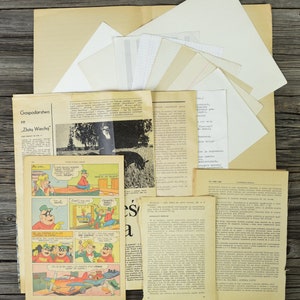 Fogli di carta vintage bianchi, vecchie pagine di libri ingiallite, 1960-1990, materiale per scrapbooking, diario di scarto, posta ordinaria, collage, progetti artistici