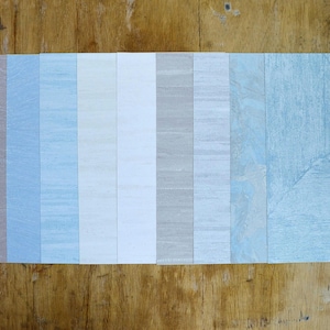 Aquamarine Gray Wallpaper Scrap Pack – 10 A4 Real Wallpaper Sheets for Junk Journals, Collage & Scrapbooking