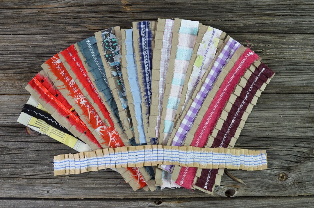 Textile Art Ruffles Paper & Fabric Ruffles: Junk Journal Embellishments, Mixed Media Art ...