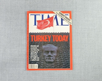 Revista Time antigua - 12 de enero de 1998 - Situación en Turquía - Regalo de cumpleaños, Proyecto histórico