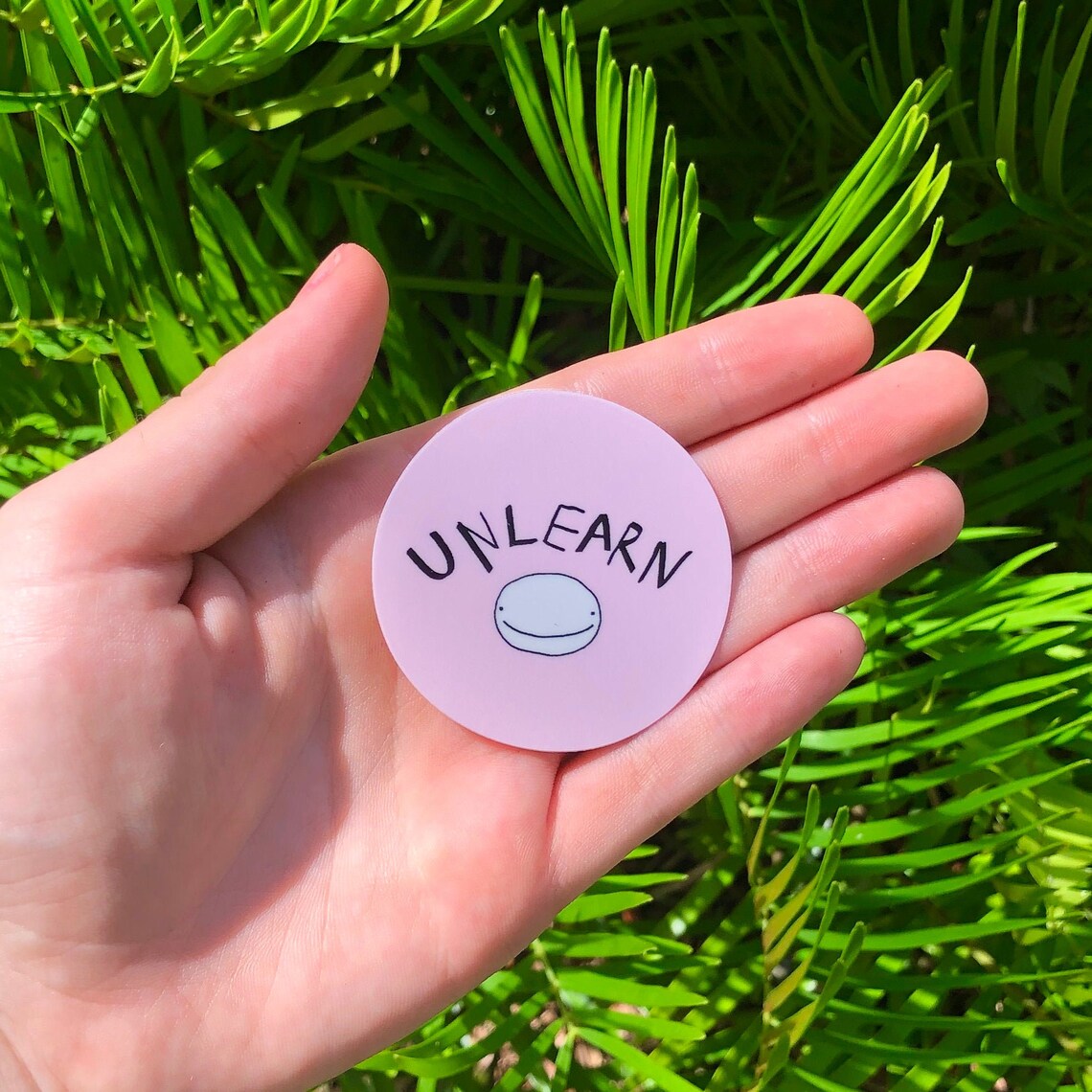 Unlearn original 2x2 waterproof sticker Etsy