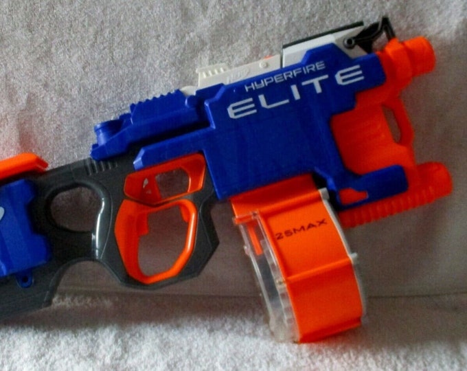 NERF Nstrike Elite Hyperfire Blaster With 25 Dart Drum Etsy