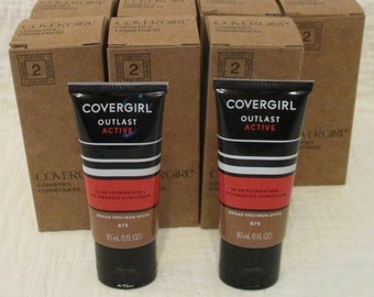 NEU 12 CoverGirl Outlast Active 24 Stunden Foundation 875 Soft Sable SPF 20