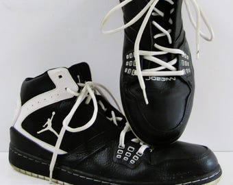 Nike Air Jordan Flight 1 Basketball Black Shoes Men's Size 13