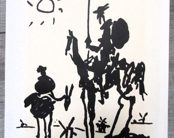 Pablo Picasso DON QUIXOTE Limited Edition Facsimile Signed Giclee