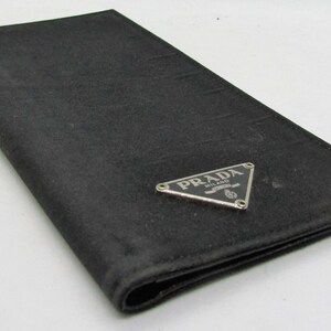 Prada clearance checkbook wallet