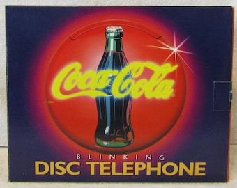 Coca-cola Vintage Desk Phone - Retro Classic Design - Etsy