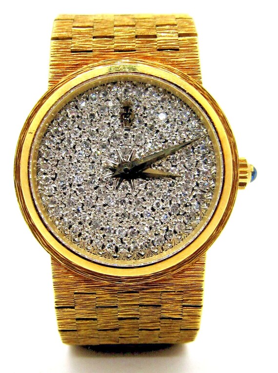 Corum Women's Swiss 18K Yellow Gold and Pave Diamo