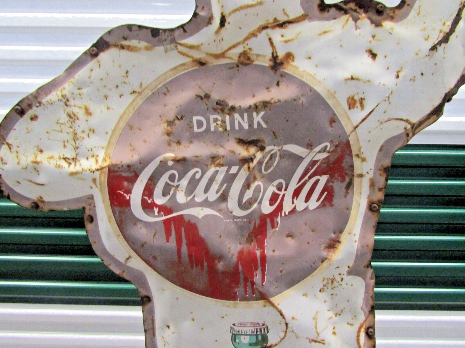 Antique 1950s Coca-cola Police Crossing Guard Advertising