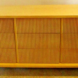 American of Martinsville Bali-Hi Mid-Century Faux Bamboo Dresser Merton Gershun