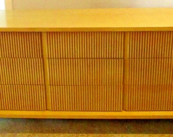 American of Martinsville Bali-Hi Mid-Century Faux Bamboo Dresser Merton Gershun