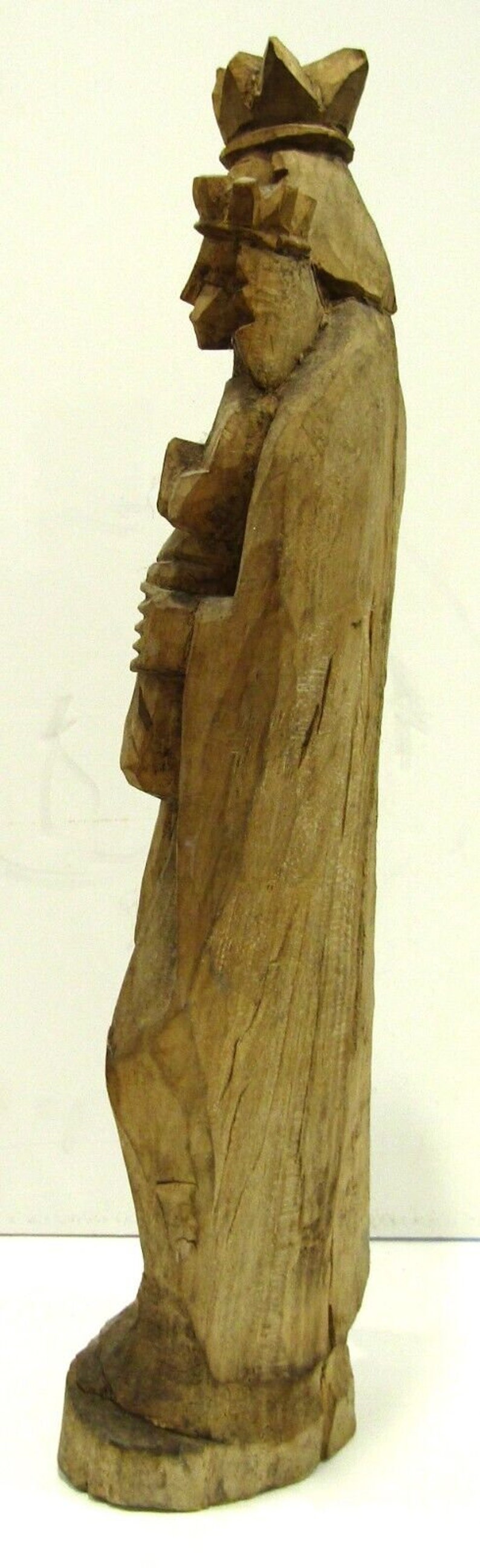 Antique 18th Century Tall Carved Wood Madonna and Child Statue - Etsy