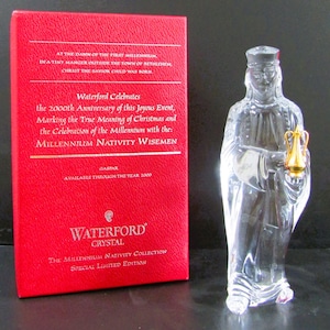 Waterford Crystal Gaspar Nativity Figurine with Original Box