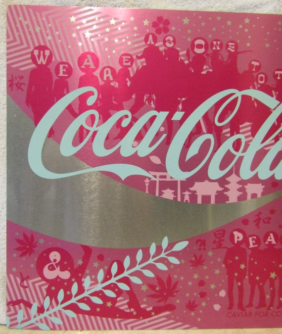 New Coca-cola Asia M5 Art Aluminum Tin Sign RARE Limited Edition