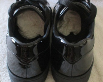 Women's Prada Calzature Donna Nero Vernice Black Sneakers US 10.5